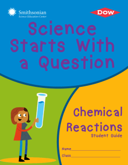 Chemical Reactions - Smithsonian Science Education Center