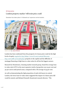 London property market `will resist price crash`