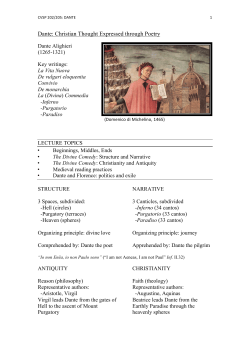 Dante: Christian Thought Expressed through Poetry