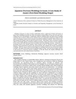 Japanese Overseas Weddings in Guam: A Case