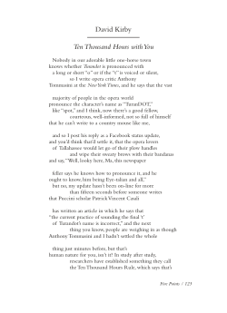 David Kirby Ten Thousand Hours with You