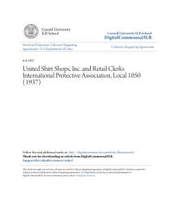 United Shirt Shops, Inc. and Retail Clerks International Protective
