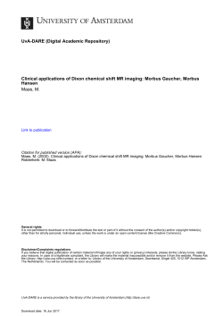 CHAPTER 2 Dixon quantitative chemical shift MRI for - UvA-DARE