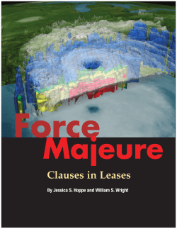 Force Majeure Clauses in Leases