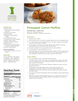 Pineapple Carrot Muffins