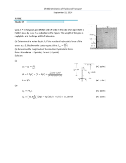 57:020 Mechanics of Fluids and Transport