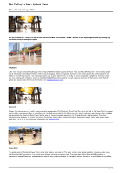 The Valley`s Best Splash Pads