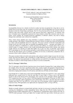 crash compatibility: the us perspective
