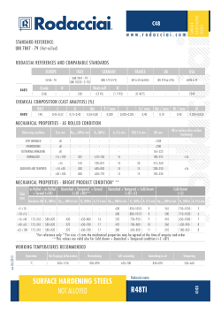 SURFACE HARDENING STEELS NOT ALLOYED R48TI
