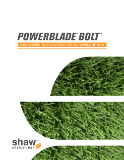 powerblade &reg;bolt - Shaw Sports Turf
