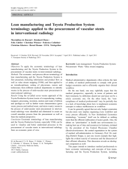 Lean manufacturing and Toyota Production System terminology