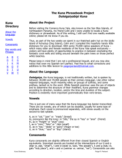 Kuna Dictionary - Paige R Penland