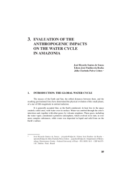 evaluation of the anthropogenic impacts on the water cycle in