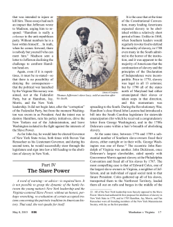 Part IV: The Slave Power