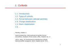 1. Colloids
