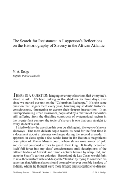 The Search for Resistance - Society for History Education