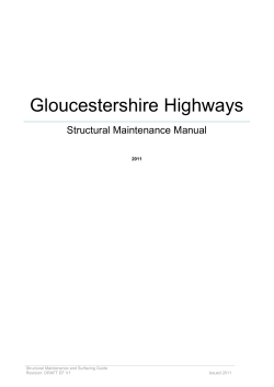 Structural Maintenance Manual 2011