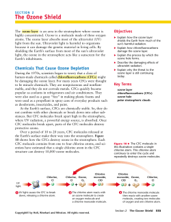 SECTION 2 The Ozone Shield