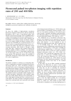 Picosecond pulsed two-photon imaging with repetition rates of 200