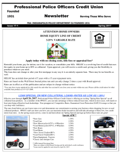 Newsletter Spring2017 - Professional Police Officers Credit Union