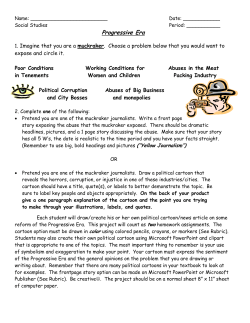 Progressive Era - White Plains Public Schools