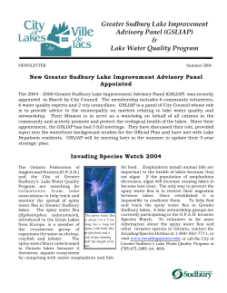 Lake Water Quality Program