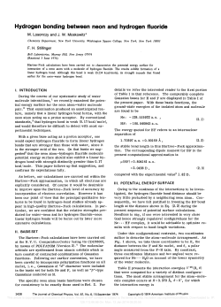 Hydrogen bonding between neon and hydrogen fluoride
