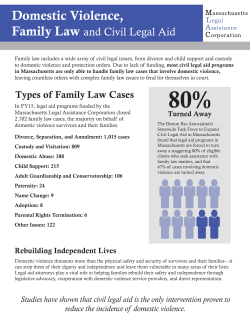 Domestic Violence - Equal Justice Coalition