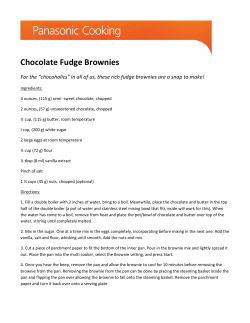 Chocolate Fudge Brownies