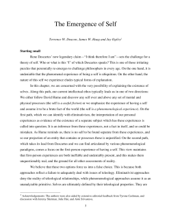 The Emergence of Self - Berkeley Anthropology