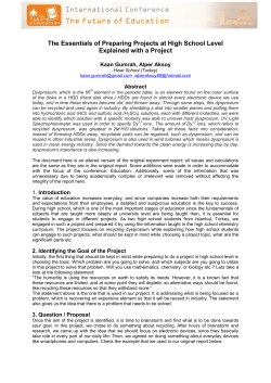 The Essentials of Preparing Projects at High School Level Explained