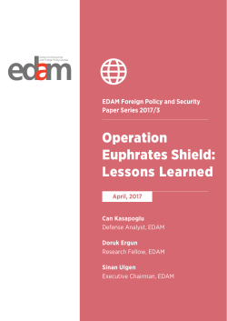 Operation Euphrates Shield: Lessons Learned