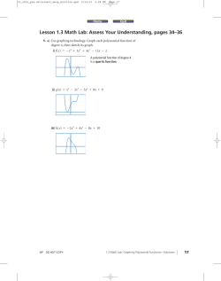 Lesson 1.3 Math Lab: Assess Your Understanding
