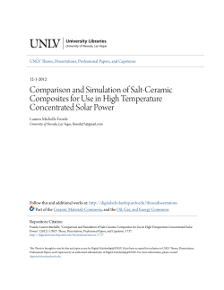 Comparison and Simulation of Salt-Ceramic Composites for Use in