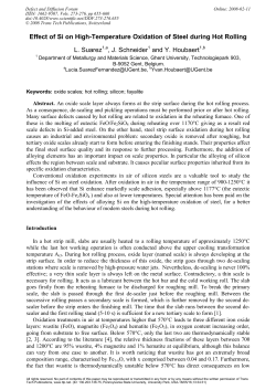 Effect of Si on High-Temperature Oxidation of Steel