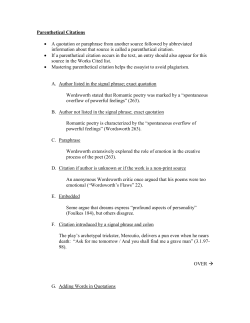 Parenthetical Citations