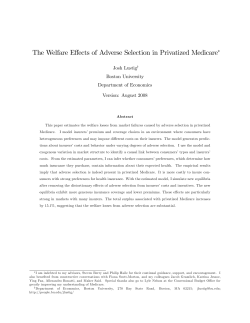 The Welfare Effects of Adverse Selection in Privatized