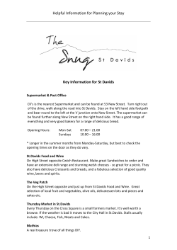 Helpful Information for Planning your Stay Key Information for St