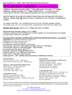 the madonna lyric theatre 2016 winter musical