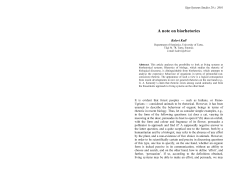 (2001). A note on biorhetorics