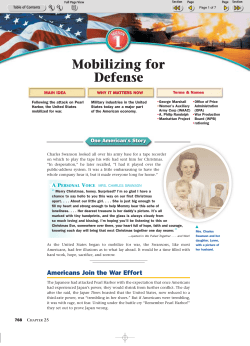 Mobilizing for Defense