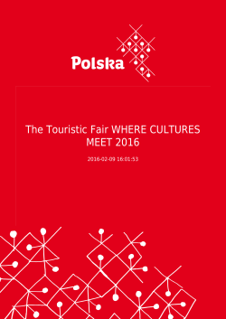 The Touristic Fair WHERE CULTURES MEET 2016