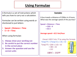 Numeracy Help