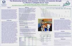 The relationship between anthropometric variables and isokinetic