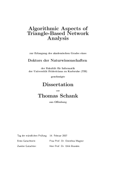 Algorithmic Aspects of Triangle