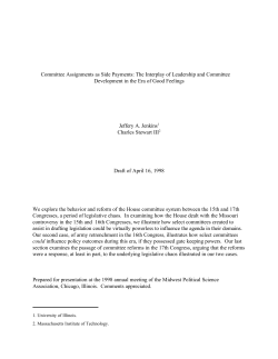 The Interplay of Leadership and Committee Development in the Era