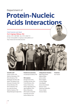 Protein-Nucleic Acids Interactions