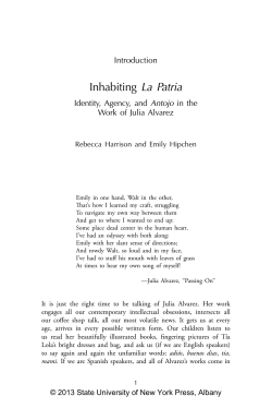 Inhabiting La Patria