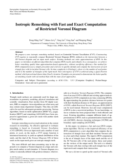 Isotropic Remeshing with Fast and Exact Computation of