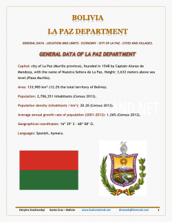 bolivia - la paz department